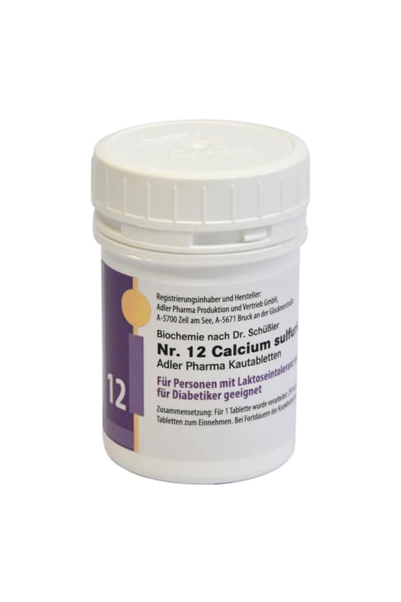 Schüssler Salz Nr. 12 Calcium sulfuricum Kautabletten