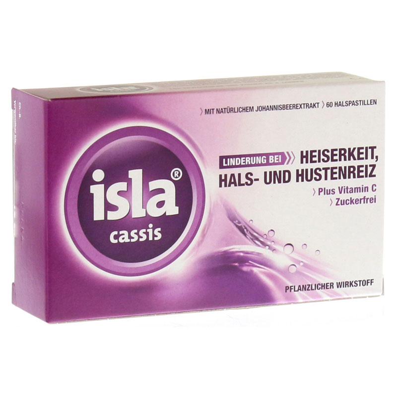 Isla Pastillen Isla Cassis + Vit. C Pastillen 60 Stück