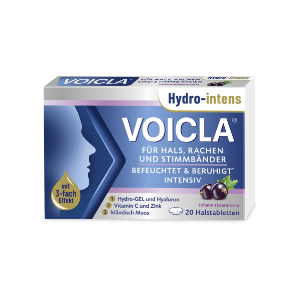 VOICLA® Hydro-intens Halstabletten Johannisbeere