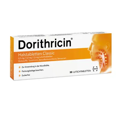 Dorithricin Halstabletten Classic 0,5 mg / 1,0 mg / 1,5 mg Lutschtabletten