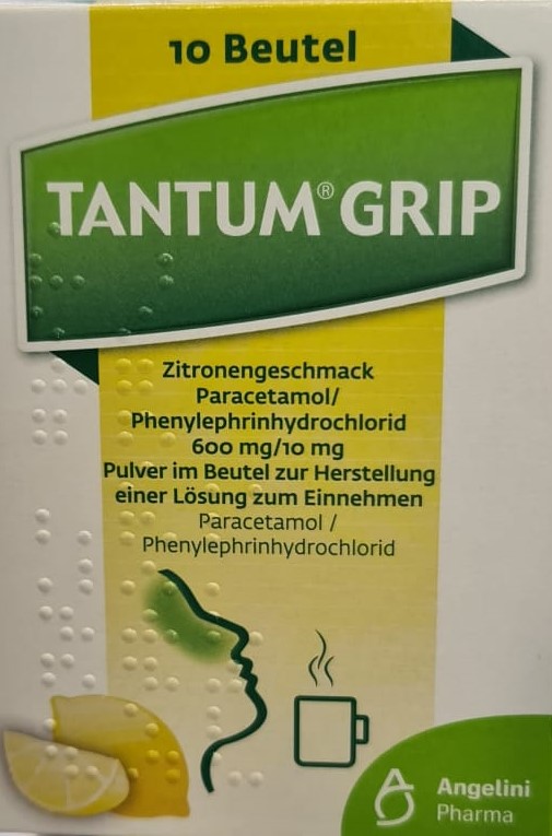TantumGrip mit Zitronengeschmack 600 mg/10 mg Pulver im Beutel zur Herstellung einer Lösung zum Einn