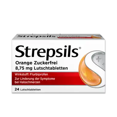 Strepsils Orange Zuckerfrei 8,75 mg Lutschtabletten