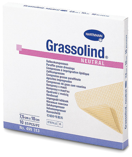 Hartmann Grassolind&reg; 7,5x10 cm, steril, einzeln eingesiegelt