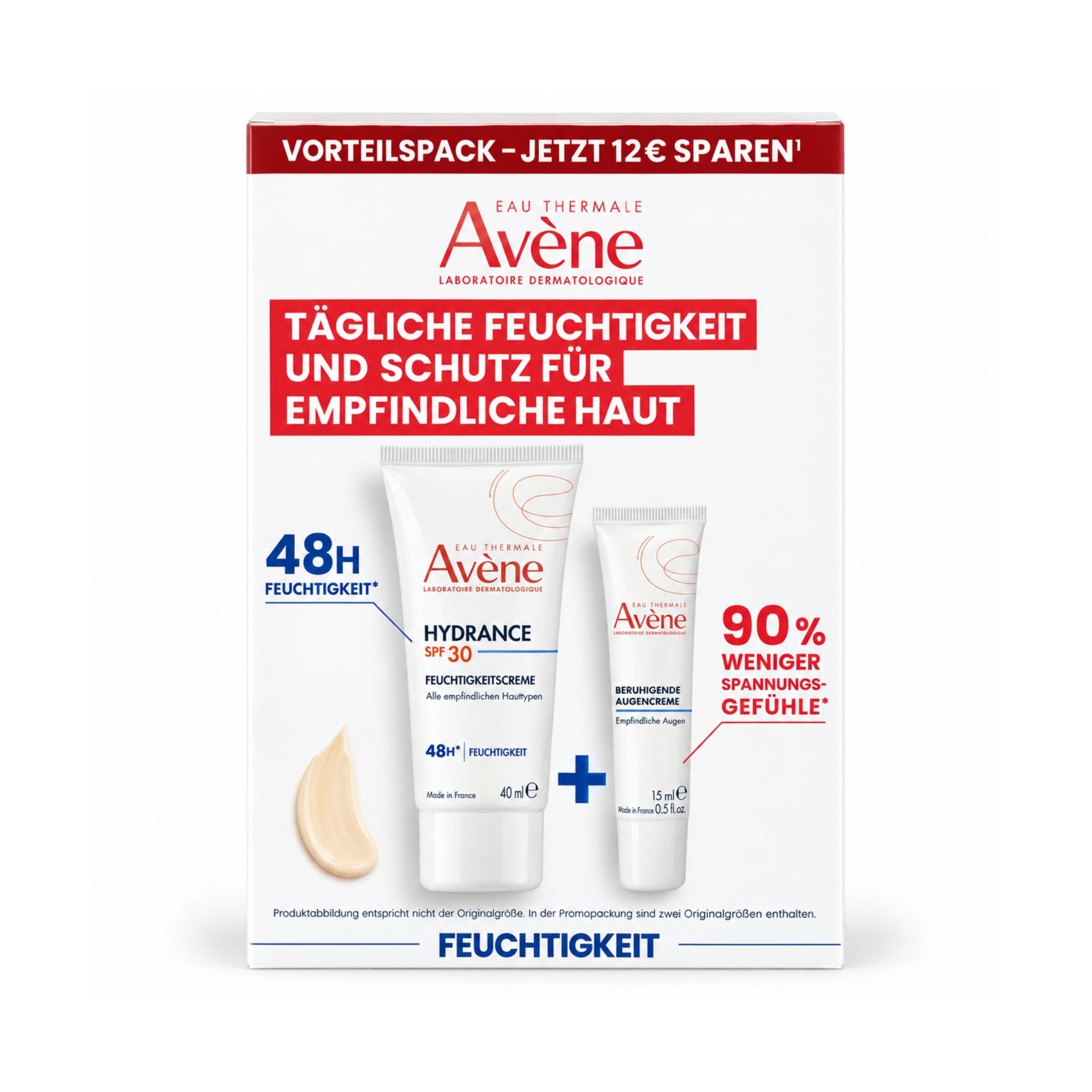 Avene Promo Hydrance REICHHALTIG Feuchtigkeitscreme SPF 30 + Augencreme