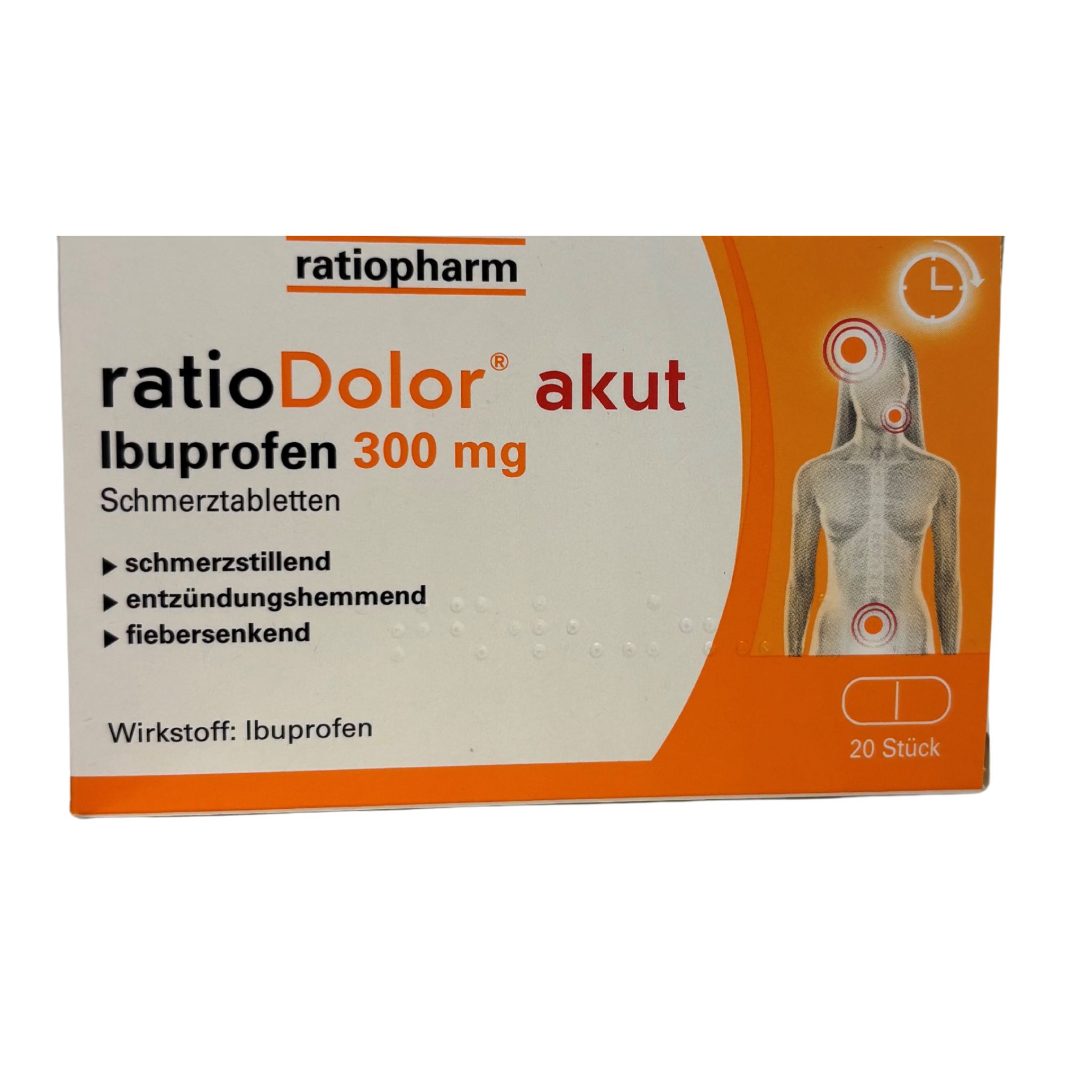 ratioDolor akut Ibuprofen 300 mg Schmerztabletten