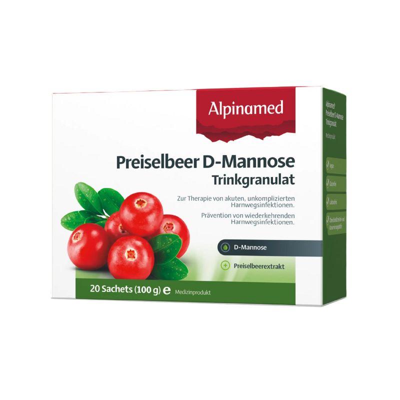 Alpinamed-R-Preiselbeer-D-Mannose-Trinkgranulat Alpinamed D-Mannose Trinkgranulat Sachets