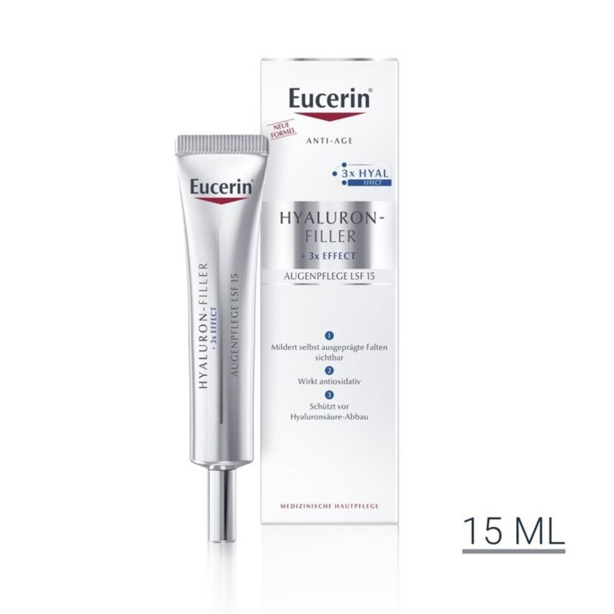EUCERIN HYALURON-FILLER + 3x EFFECT Augenpflege LSF 15