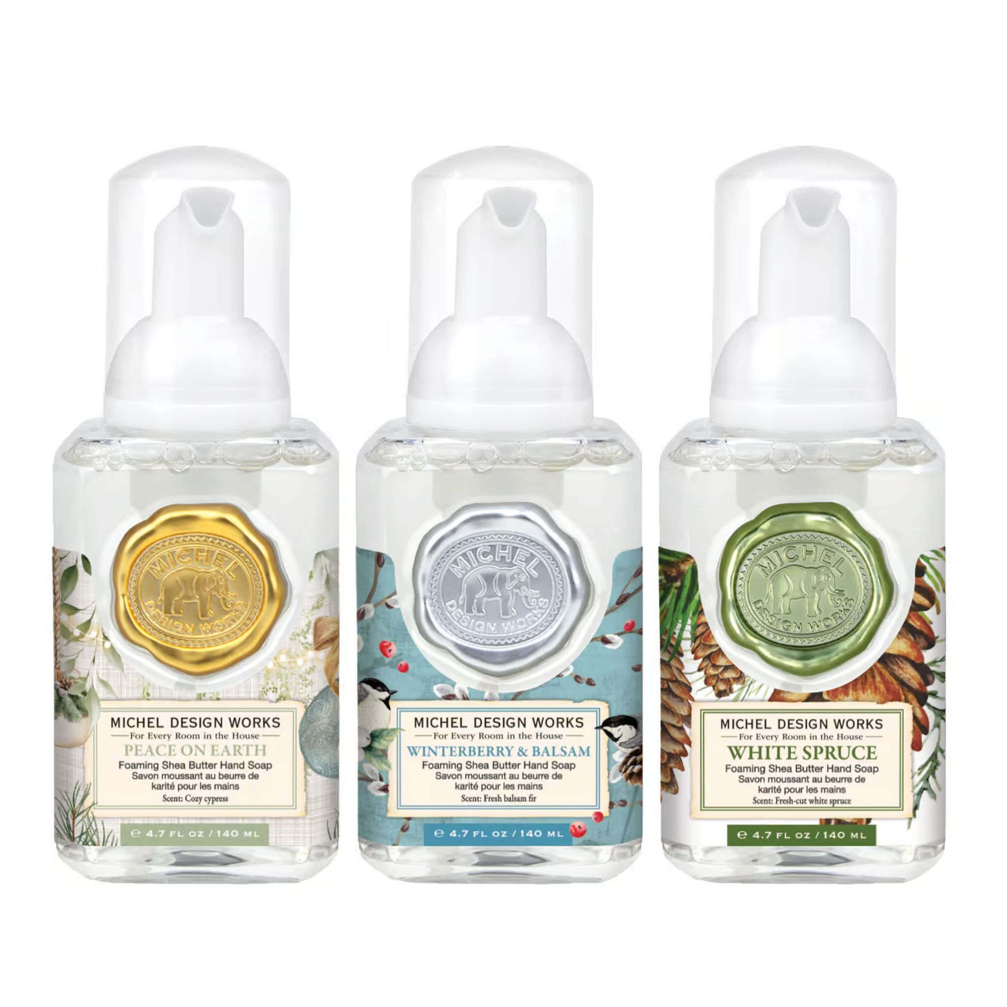 Michel Design Seifenschaum Mini Set Happy Holidays 3 x 140 ml