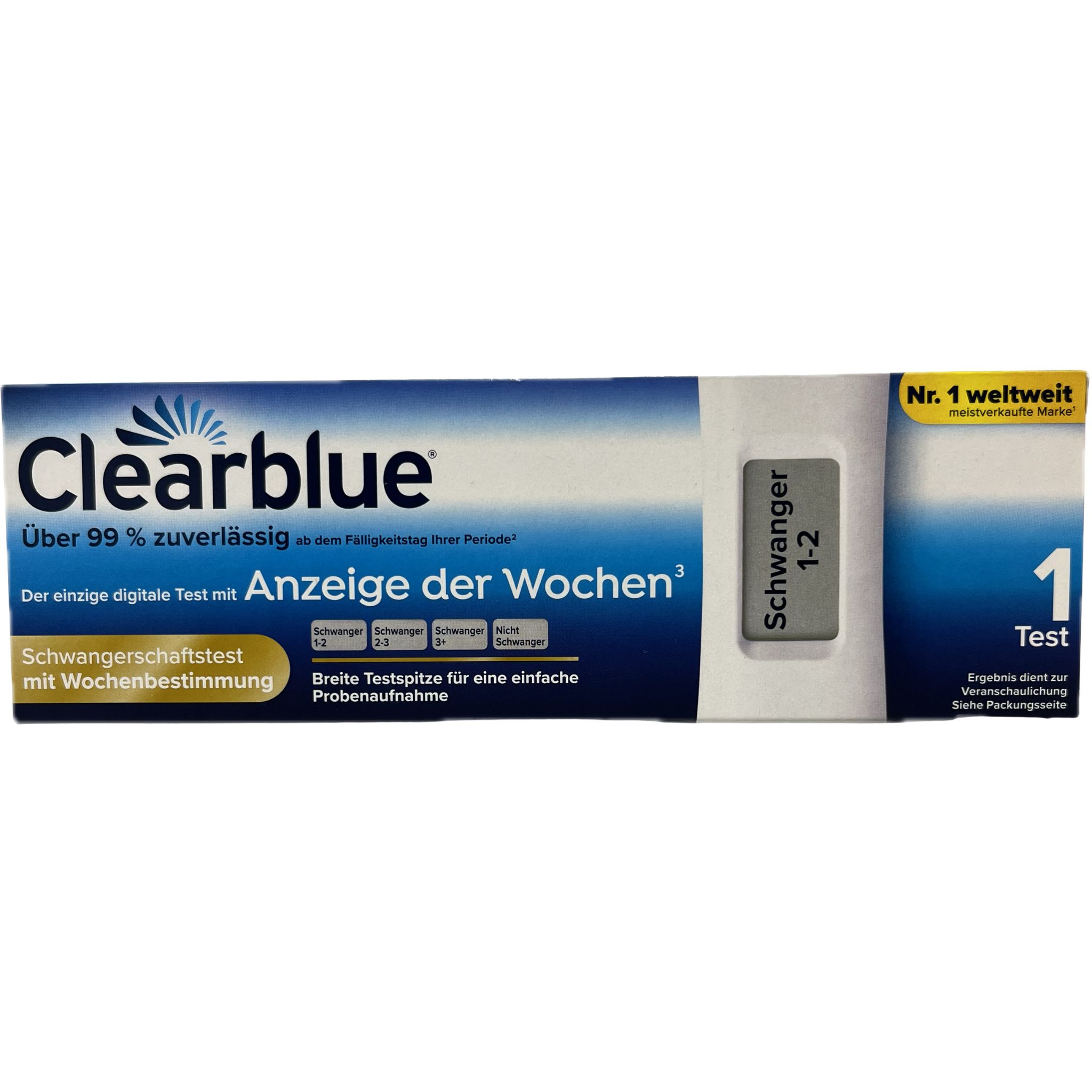 CLEARBLUE Schwangerschaftstest mit Wochenbestimmung