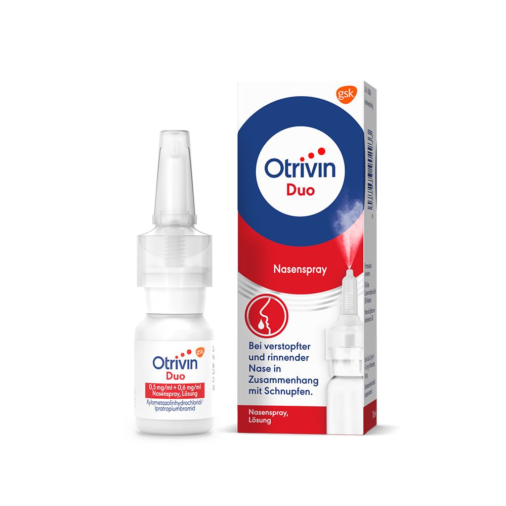 Otrivin Duo 0,5 mg/ml + 0,6 mg/ml Nasenspray, Lösung