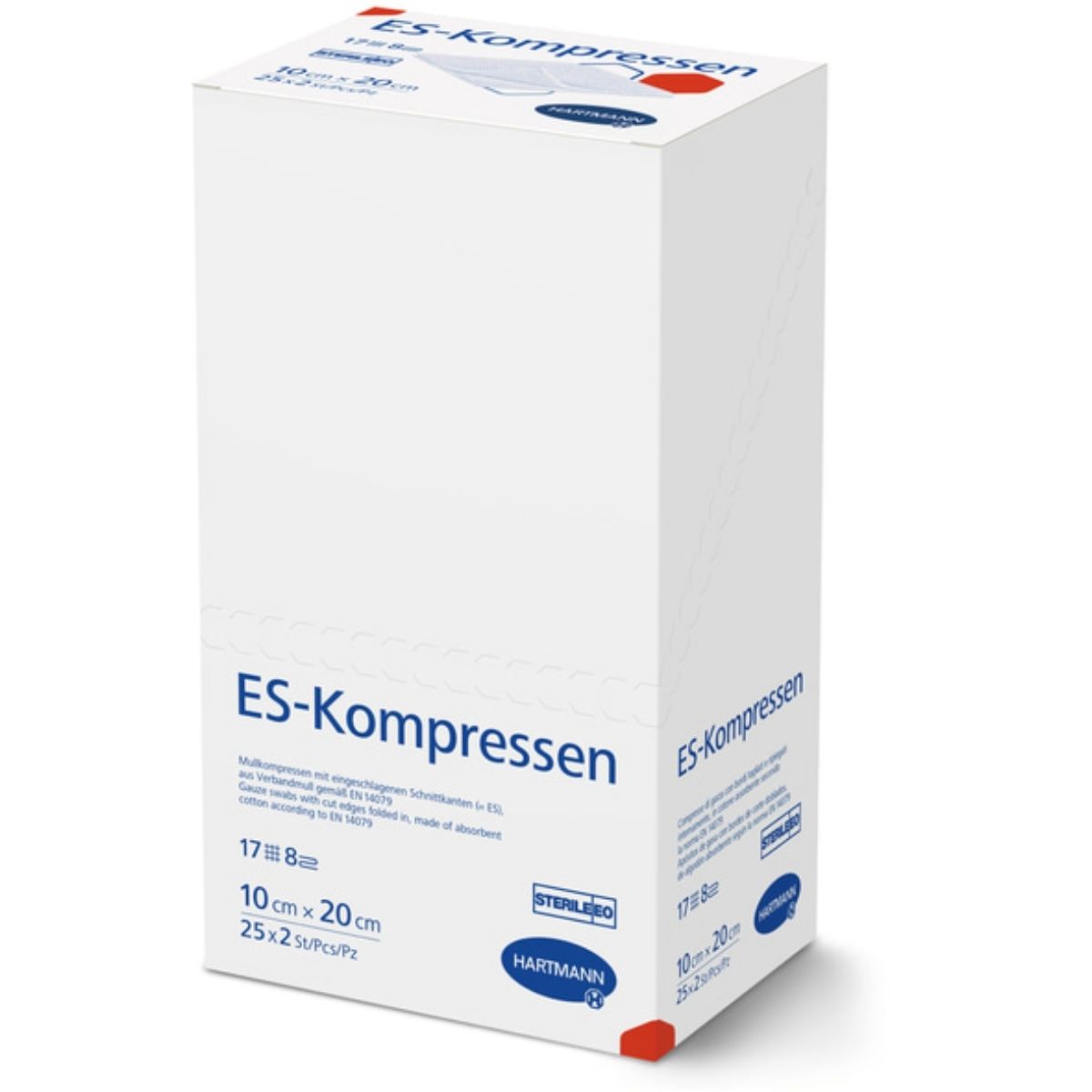 Hartmann ES-Kompressen 10x20 cm, 8fach; steril, eingesiegelt in Peelpackung