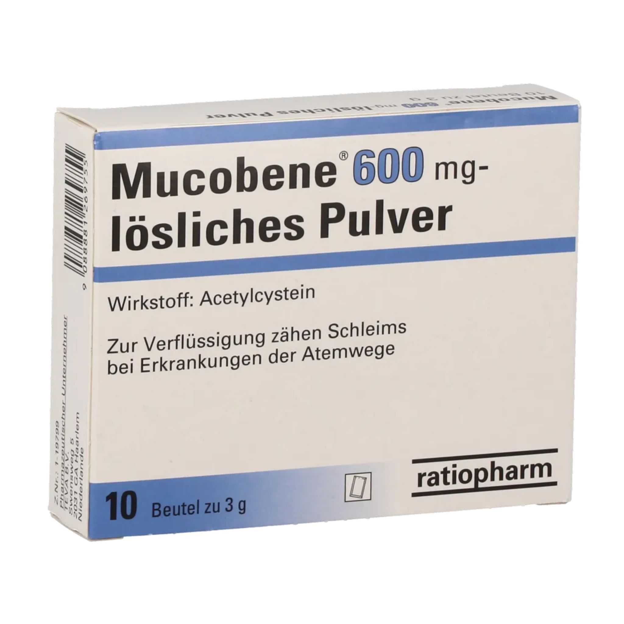 Mucobene 600 mg - lösliches Pulver