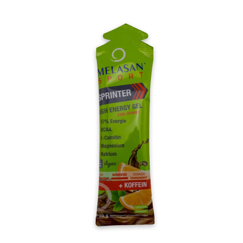 Melasan Sport High Energy Gel SPRINTER COLA-ORANGE mit Koffein
