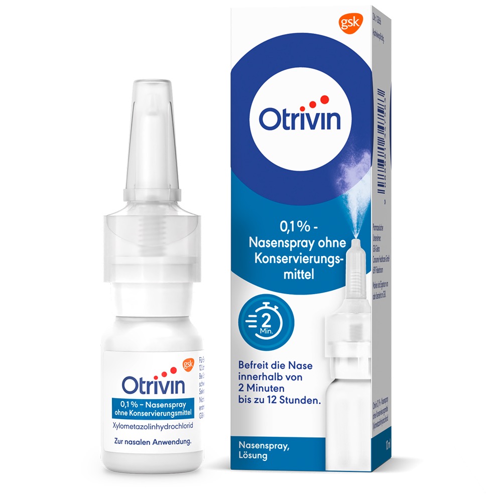 Otrivin 0,1 % - Nasenspray ohne Konservierungsmittel