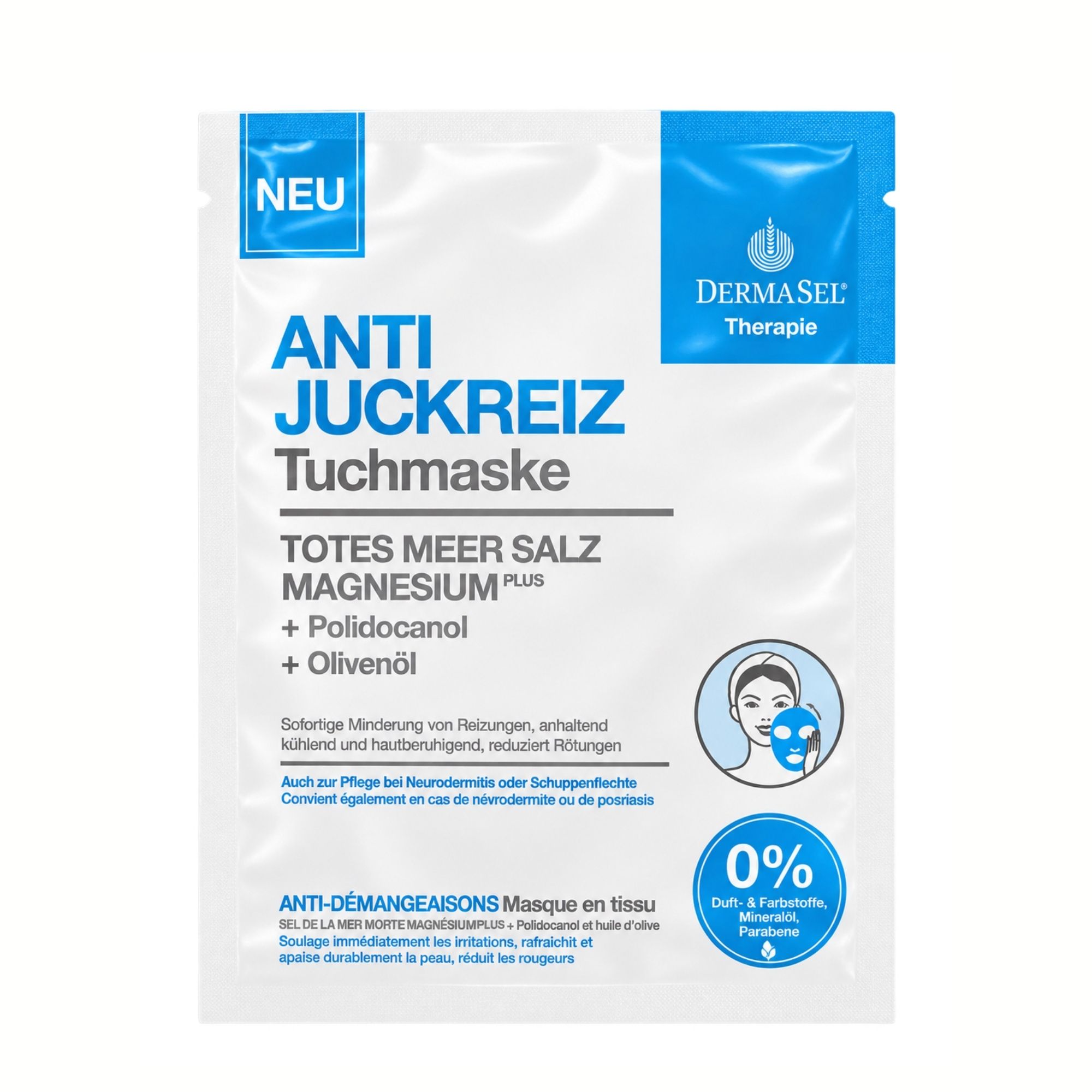 Dermasel Therapie Anti Juckreiz Tuchmaske