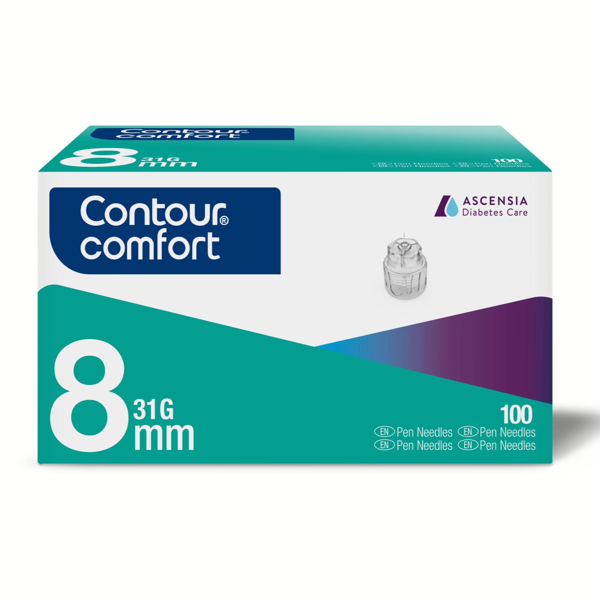 CONTOUR® COMFORT Pen-Nadeln 8 mm 31 G