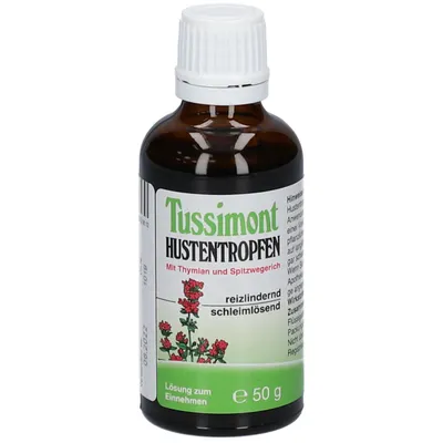 Tussimont Hustentropfen mit Thymian und Spitzwegerich