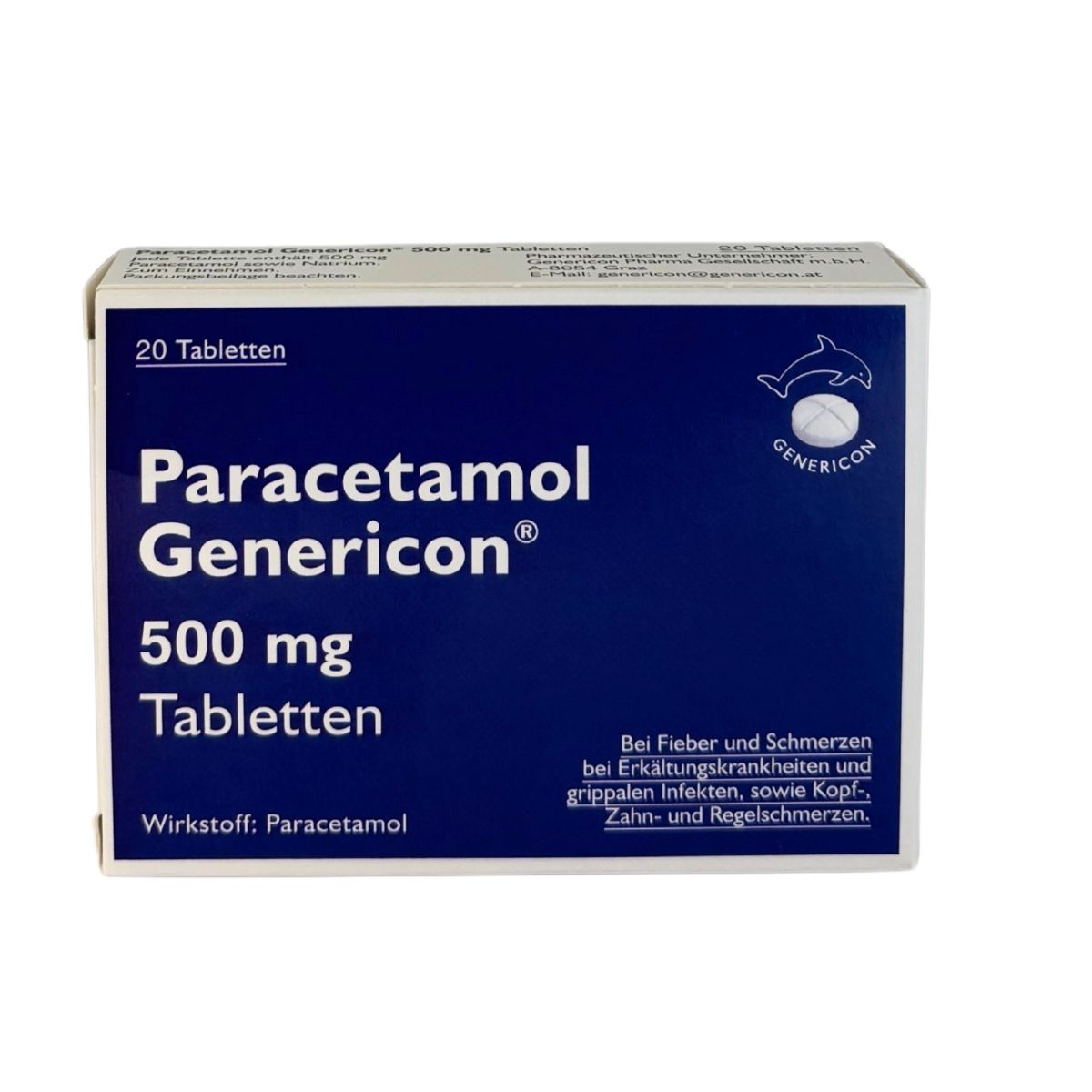 Paracetamol Genericon 500 mg Tabletten