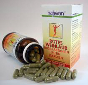 Hafesan Rotes Weinlaub + Rosskastanien + Rutin Kapseln