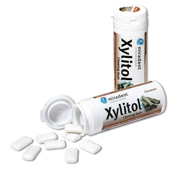 Miradent XYLITOL CHEWING GUM Zimt