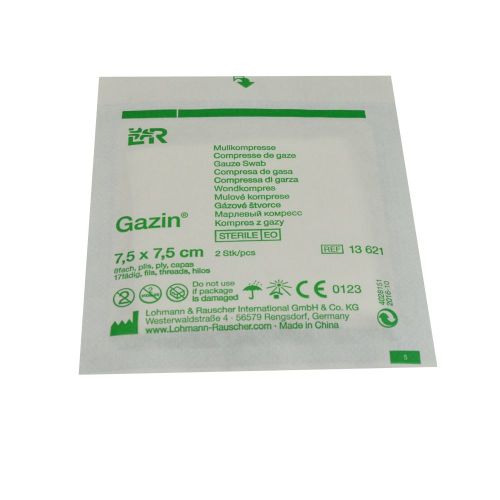 Mullkompressen Gazin 16-fach steril 7,5x7,5