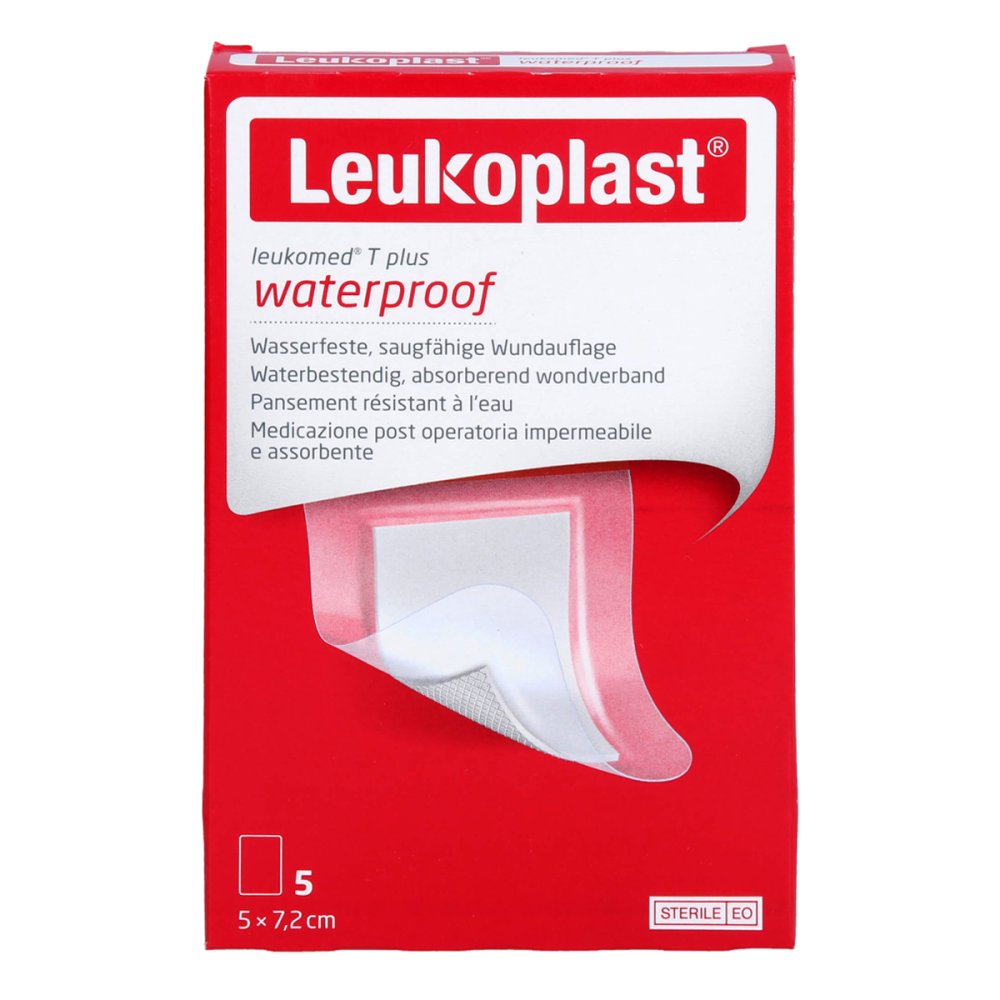LEUKOPLAST LEUKOMED T plus 7.2cm x 5cm transparent
