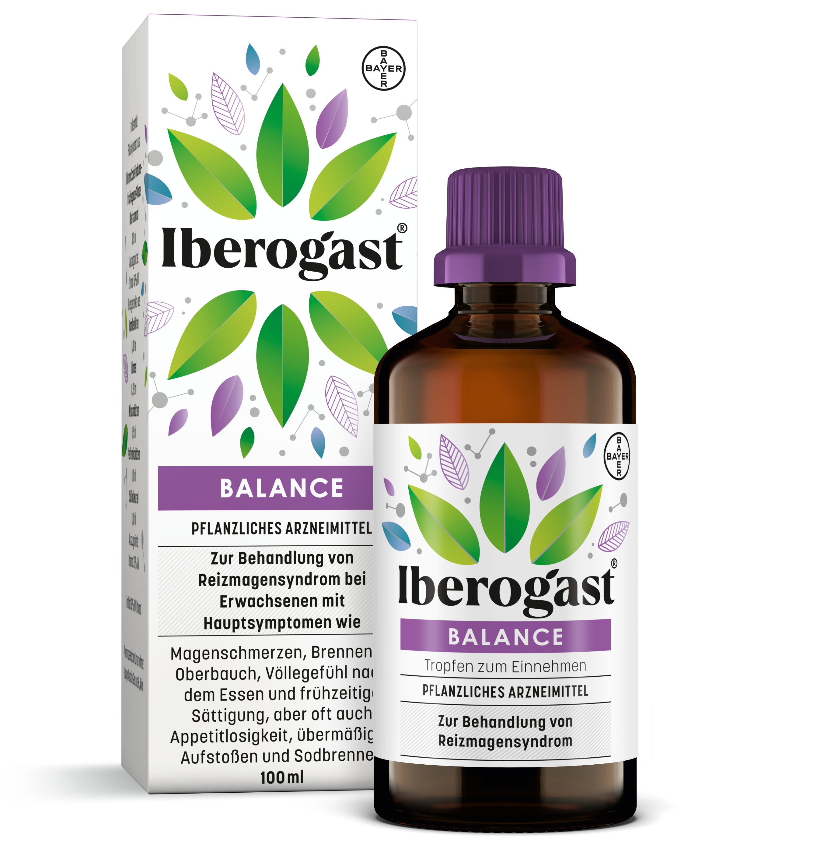 iberogastr100ml_packung_mit_flasche Iberogast® BALANCE Tropfen zum Einnehmen