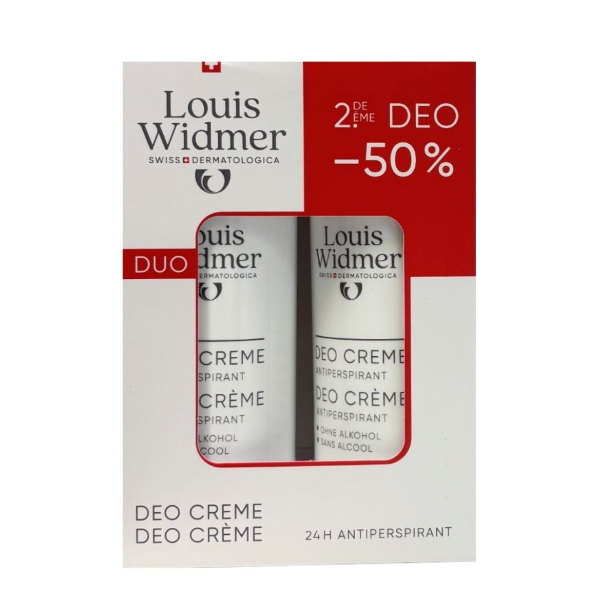 Louis Widmer Body Deo Creme Antiperspirant leicht parfmümiert Doppelpackung