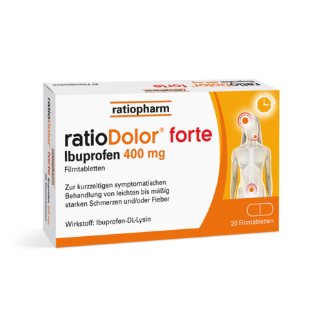 ratioDolor Ibuprofen 400 mg Filmtabletten
