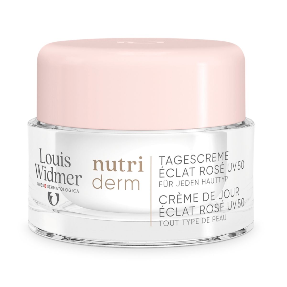 Louis Widmer nutriderm Tagescreme Éclat Rosé UV 50 - ohne Parfum