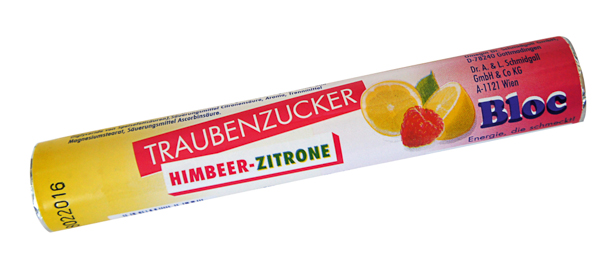 3253575hPODv0Z6O008G Bloc Traubenzucker Himbeer-Zitrone