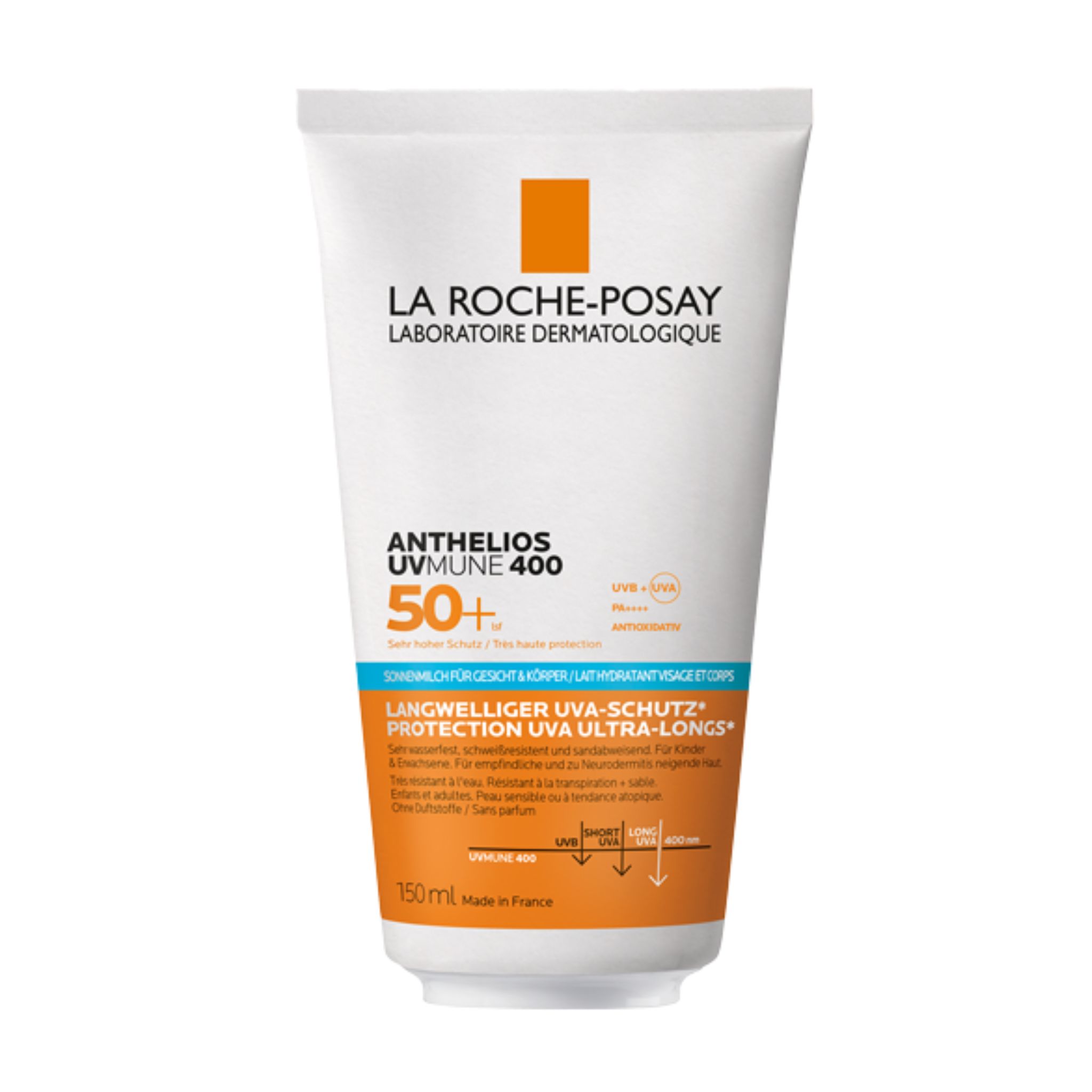 La Roche Posay Anthelios UVMune 400 LSF 50+: Sonnenmilch für Gesicht & Körper