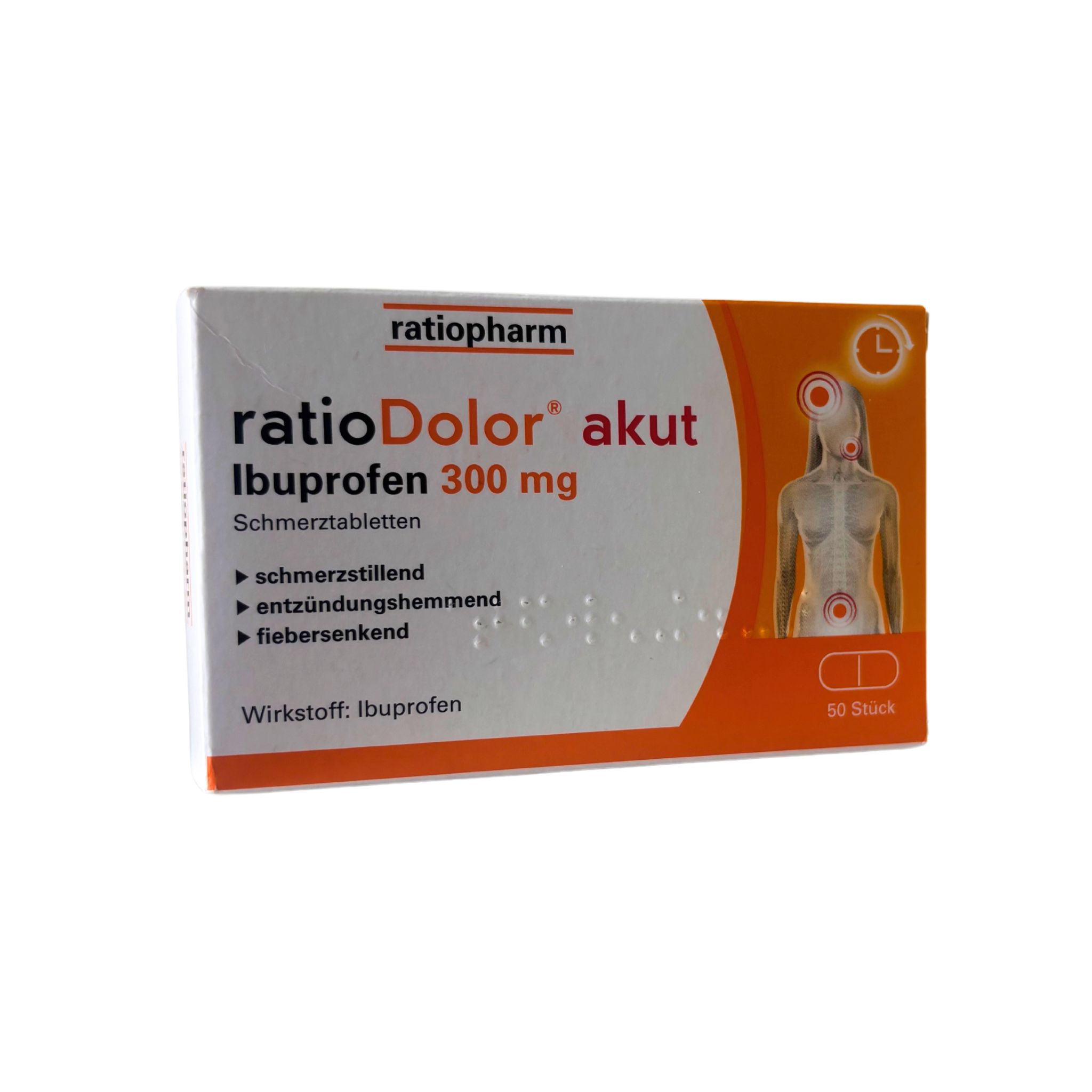 ratioDolor akut Ibuprofen 300 mg Schmerztabletten