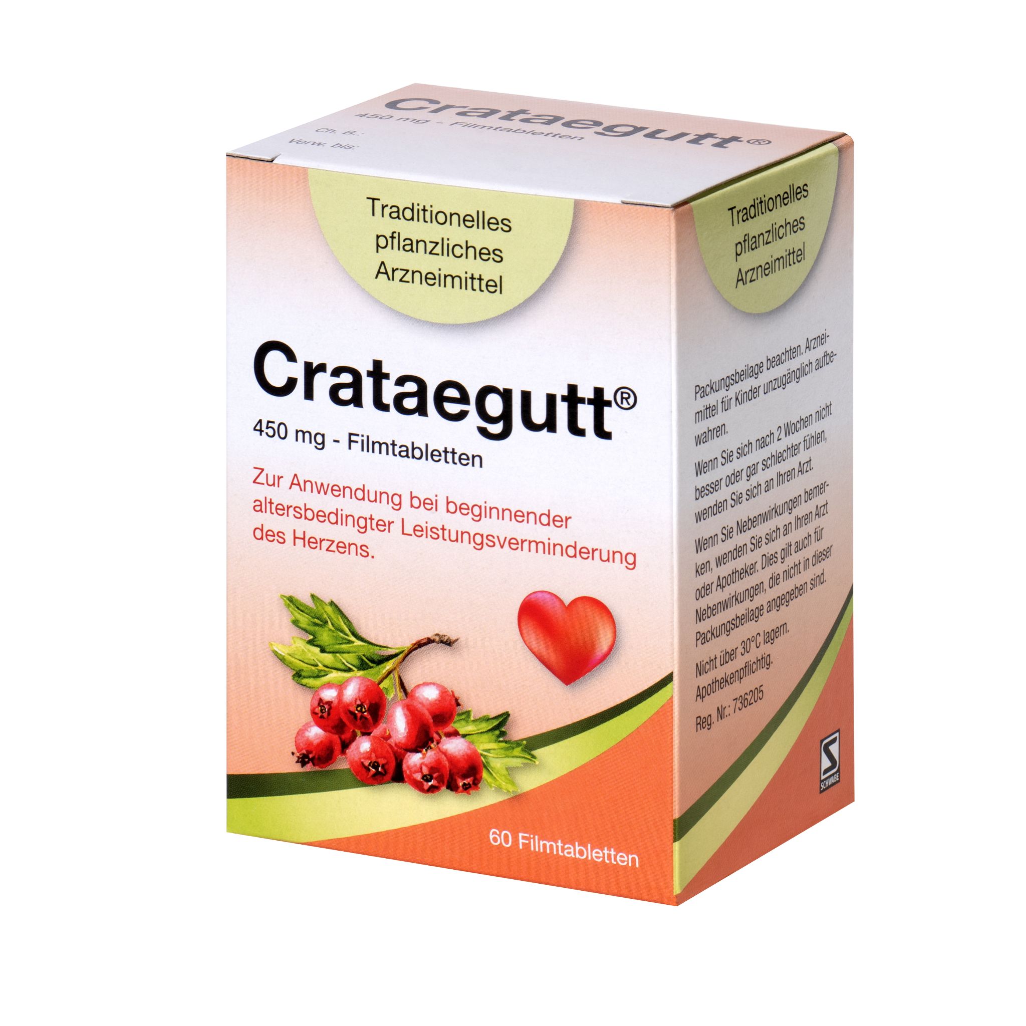 Crataegutt 450 mg - Filmtabletten
