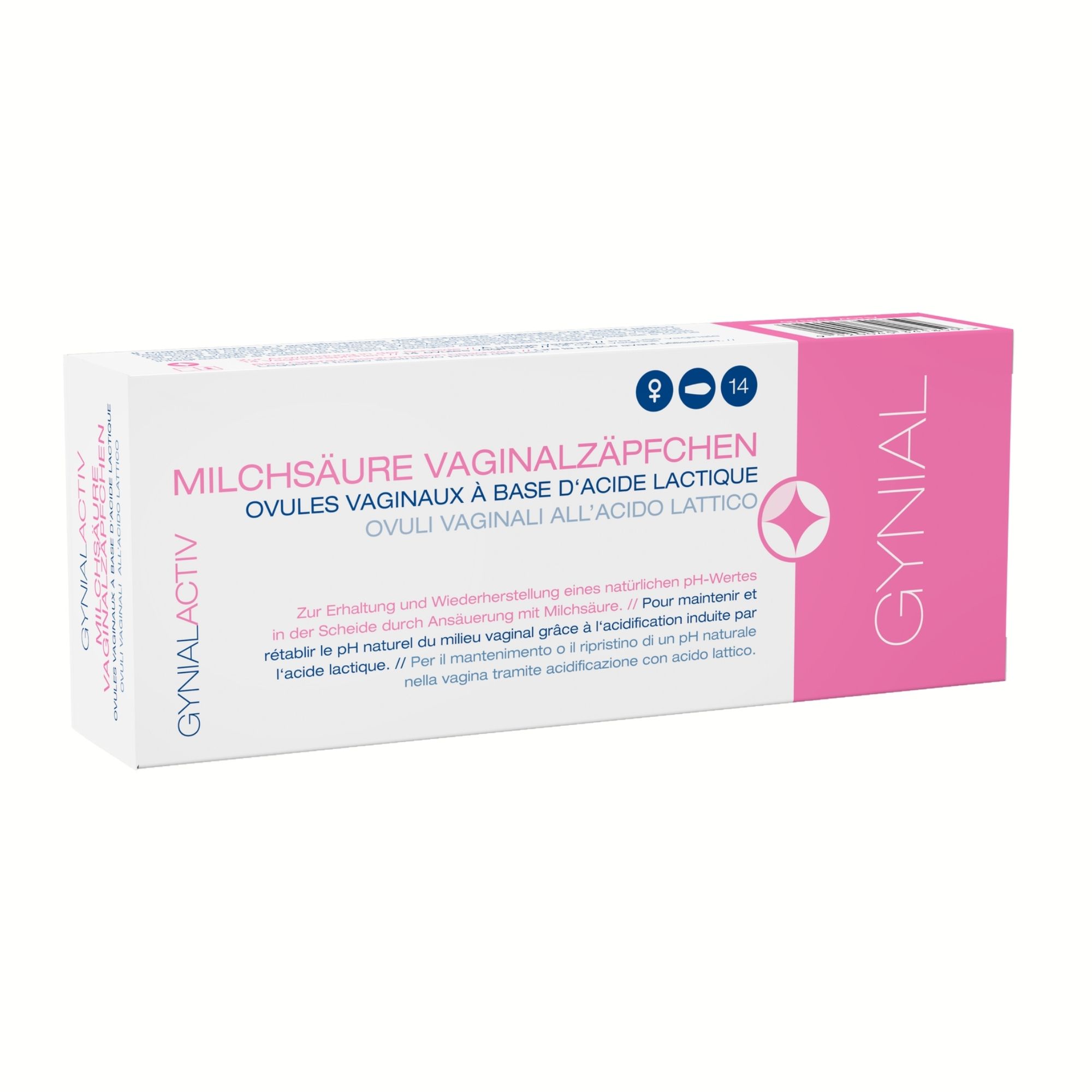 GynialActiv Milchsäure Vaginalzäpfchen