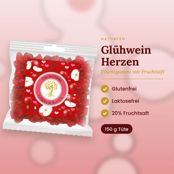Fruchtgummi Glühwein Herzen