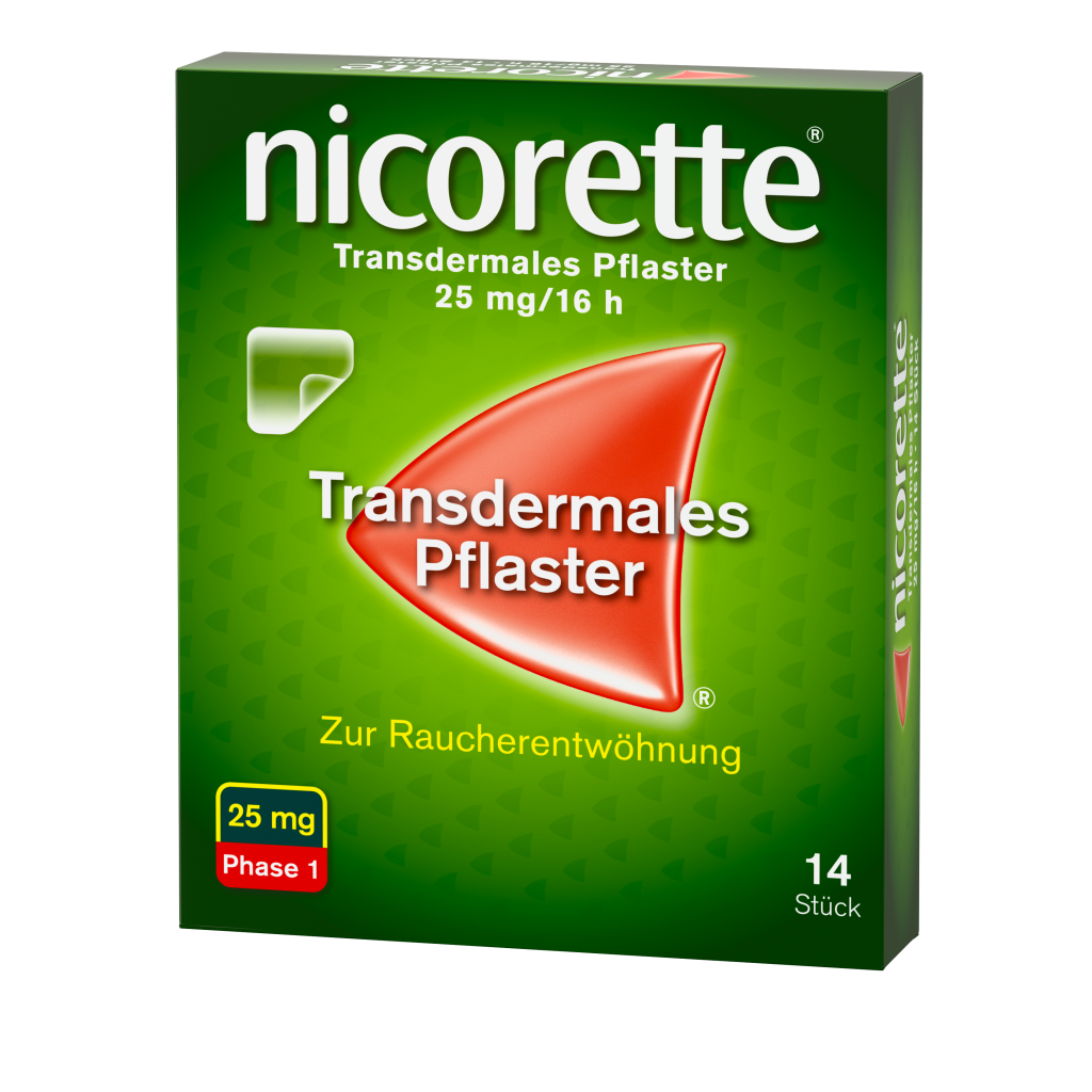 Nicorette  25 mg/16 h - transdermales Pflaster Nicorette  25 mg/16 h - transdermales Pflaster