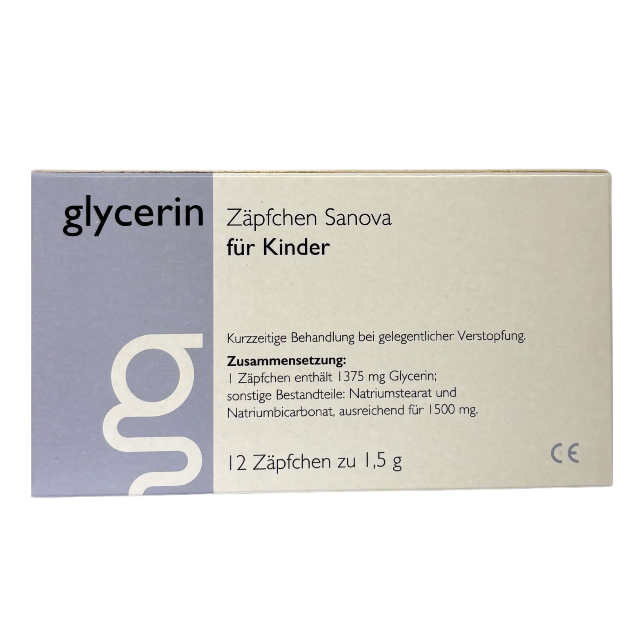 Glycerin Zäpfchen Sanova MP Kinder