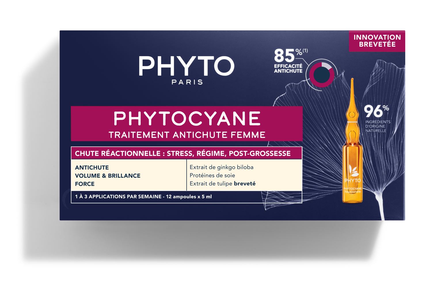 Phyto PHYTOCYANE Traitment Reactional Hair Loss 12x5ml Phyto PHYTOCYANE Traitment Reactional Hair Loss 12x5ml