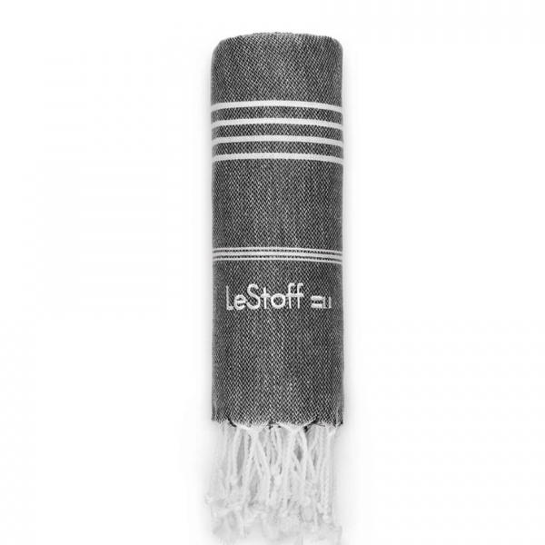 0D035007-3323-40DA-AF65-79FC5AD985BE_Picture-1-600x600 LeStoff BIO Hamamtuch 113 Anthracite Basic 95 x 180 cm