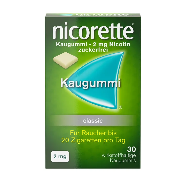 Nicorette Classic 2 mg - Kaugummi zur Raucherentwöhnung Nicorette Classic 2 mg - Kaugummi zur Raucherentwöhnung