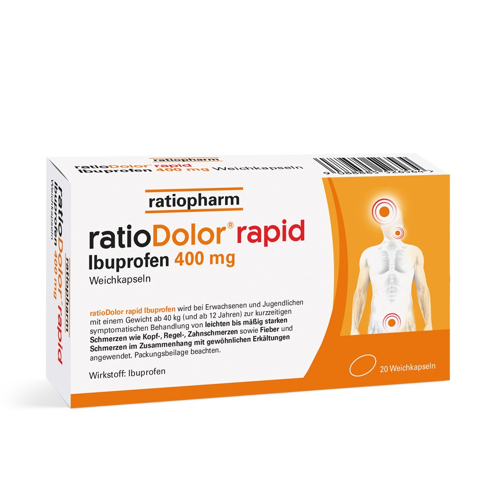 ratioDolor Rapid Ibuprofen 400 MG Weichkapseln