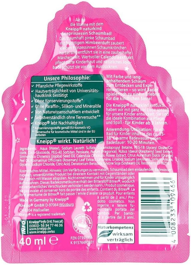 Kneipp Naturkind Schaumbad See Prinzessin