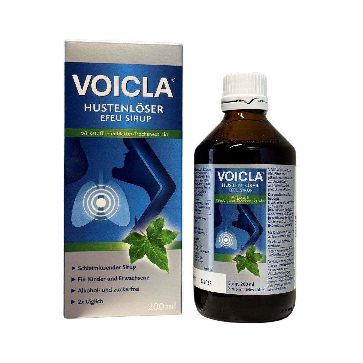 Voicla - Hustenlöser Efeu Sirup