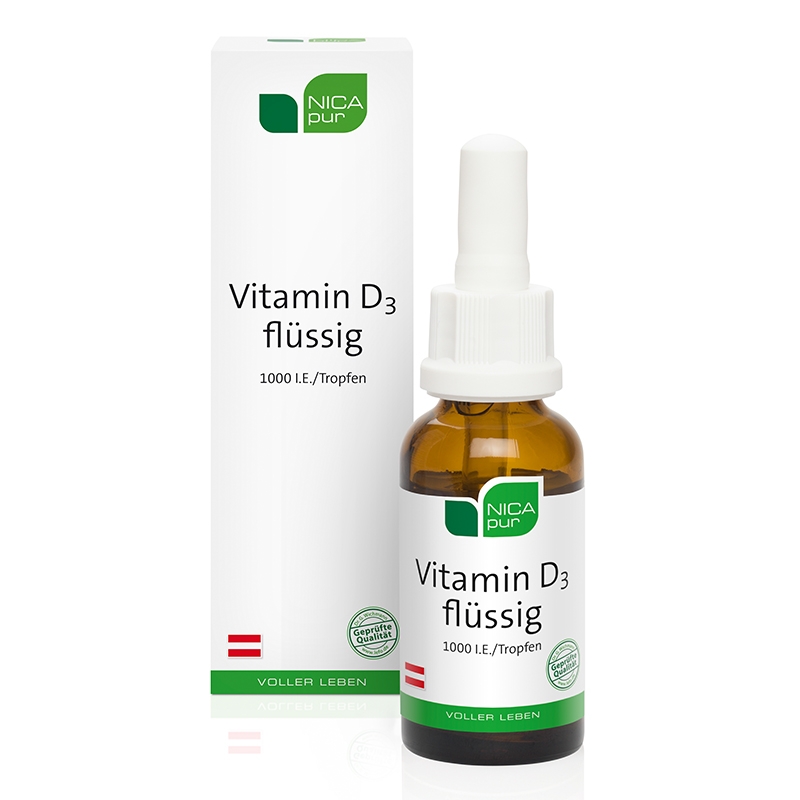 nicapur-vitamin-d3-fluessig-zusammen-tropfen NICApur® Vitamin D3 1000IE Tropfen