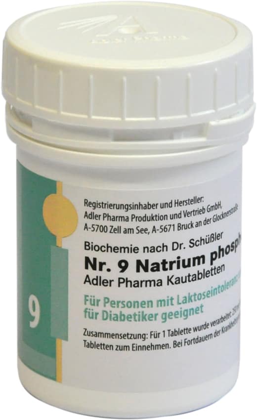 Schüssler Salz Nr. 9 Natrium phosphoricum Kautabletten