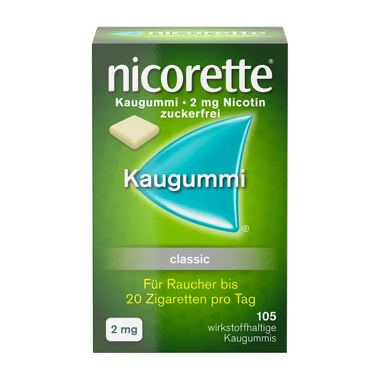 Nicorette Classic 2 mg - Kaugummi zur Raucherentwöhnung Nicorette Classic 2 mg - Kaugummi zur Raucherentwöhnung