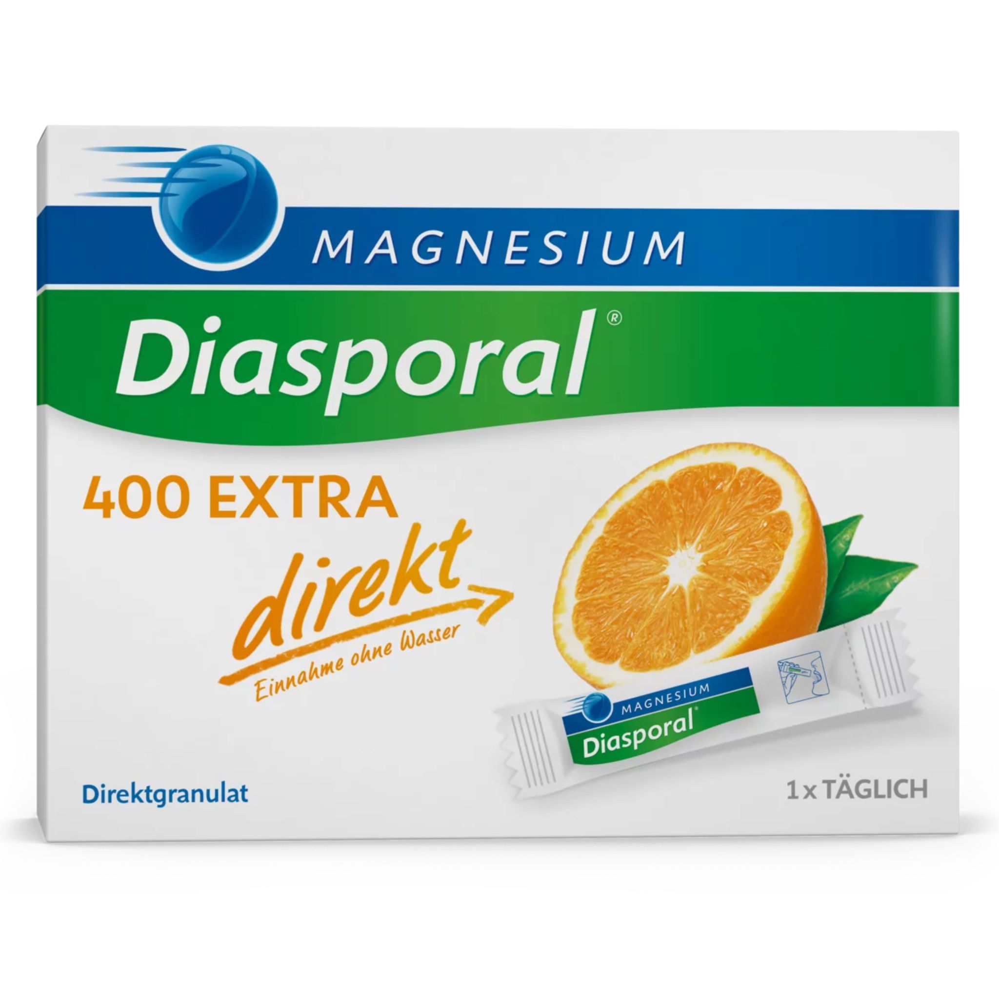 Magnesium Diasporal 400 extra Direktgranulat Sticks