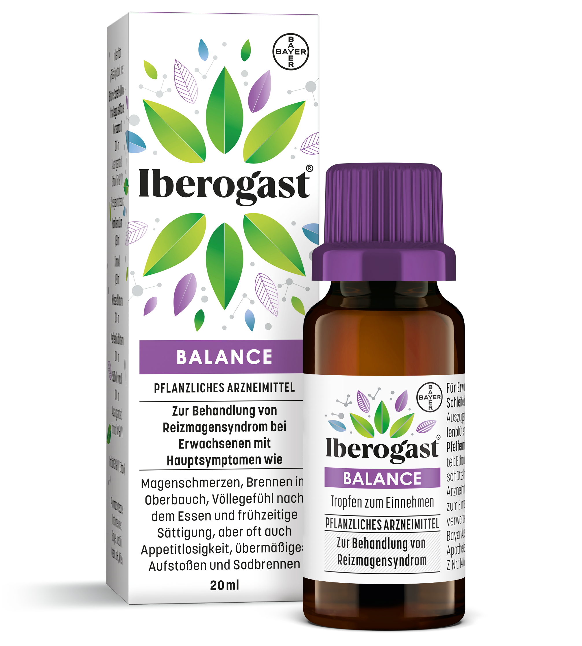 iberogastr_20ml_packung_mit_flasche Iberogast® BALANCE Tropfen zum Einnehmen