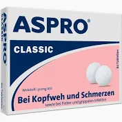 Aspro Classic 320 mg ASS - Tabletten Aspro Classic 320 mg ASS - Tabletten